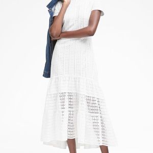 Banana Republic White Midi Dress